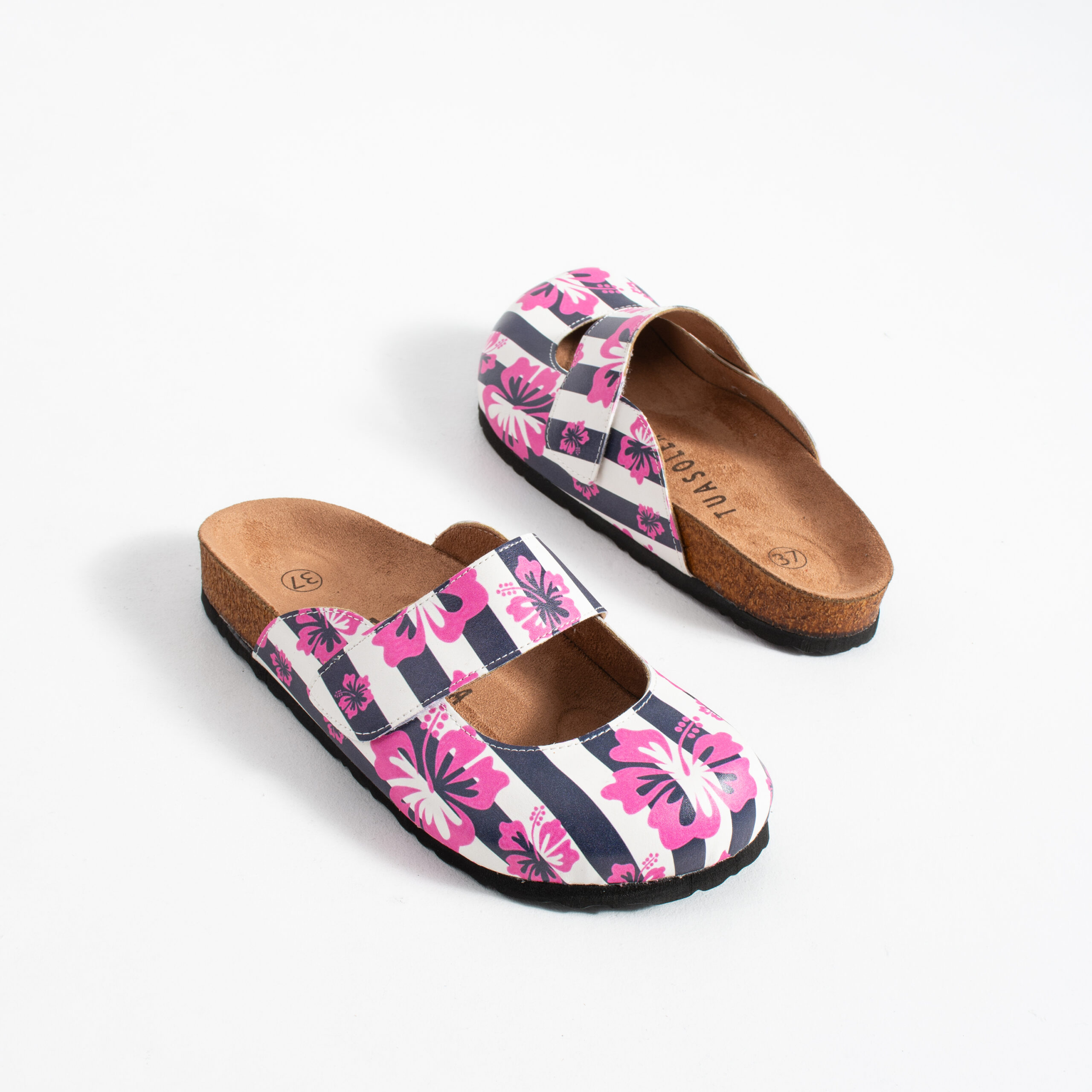 Zuecos planos estampados Zuecos de mujer Шарени 6 Zuecos planos estampados — 6