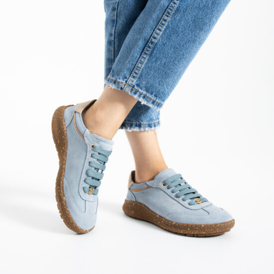 Zapatos barefoot para mujer de ante con horma ancha - Ante