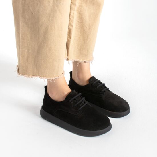 Zapatos cómodos de piel de ante con memory foam