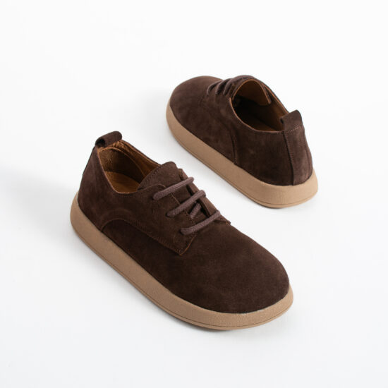 Zapatos cómodos de piel de ante con memory foam - vista lateral
