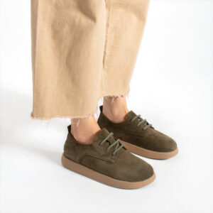 Zapatos cómodos de piel de ante con memory foam