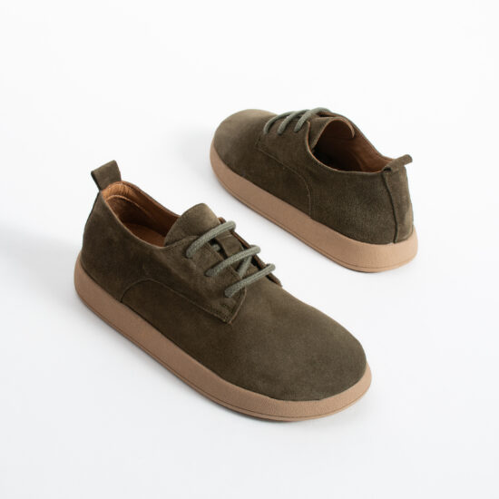 Zapatos cómodos de piel de ante con memory foam - detalle