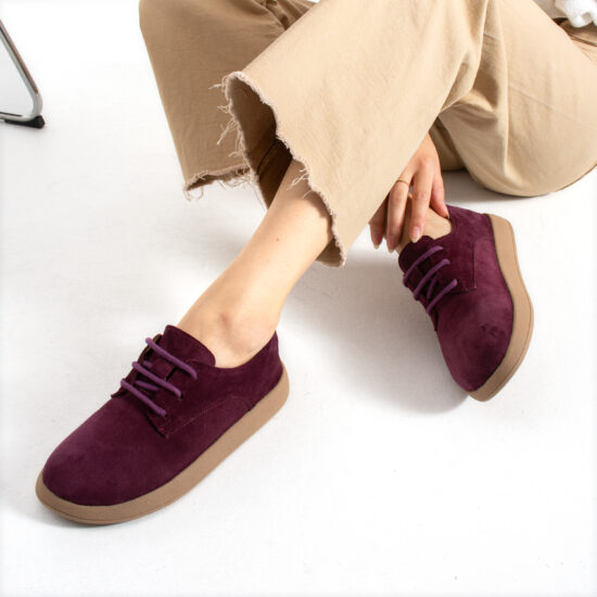 Zapatos cómodos de piel de ante con memory foam Zapatos planos de mujer 13 Zapatos cómodos de piel de ante con memory foam - Ante