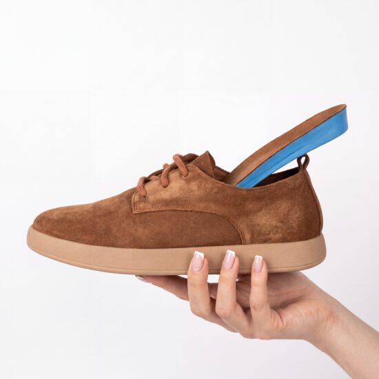 Zapatos cómodos de piel de ante con memory foam - vista superior