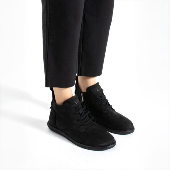 Botines de mujer de nobuk con espuma viscoelástica