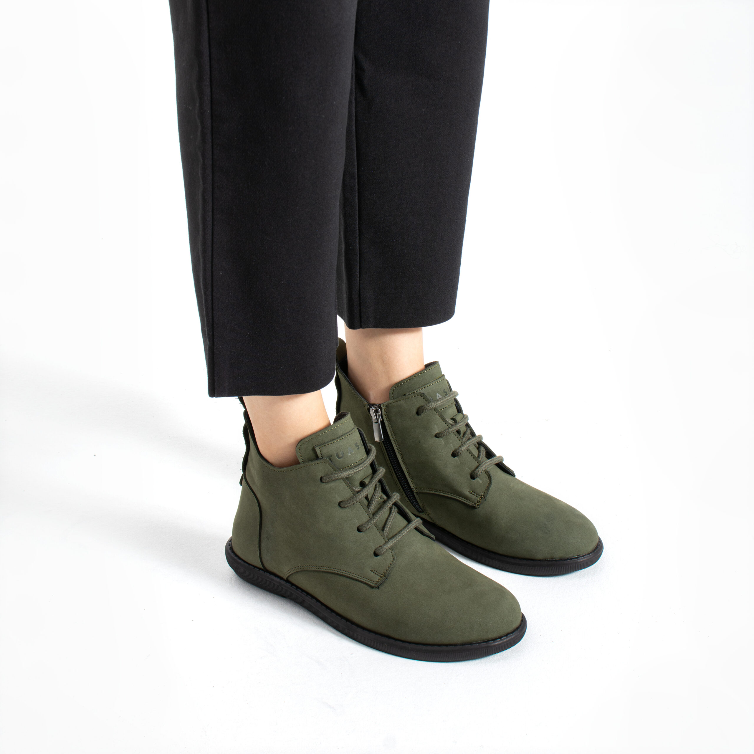 Botines de mujer de nobuk con espuma viscoelástica Botines de mujer Botines de mujer de nobuk con espuma viscoelástica