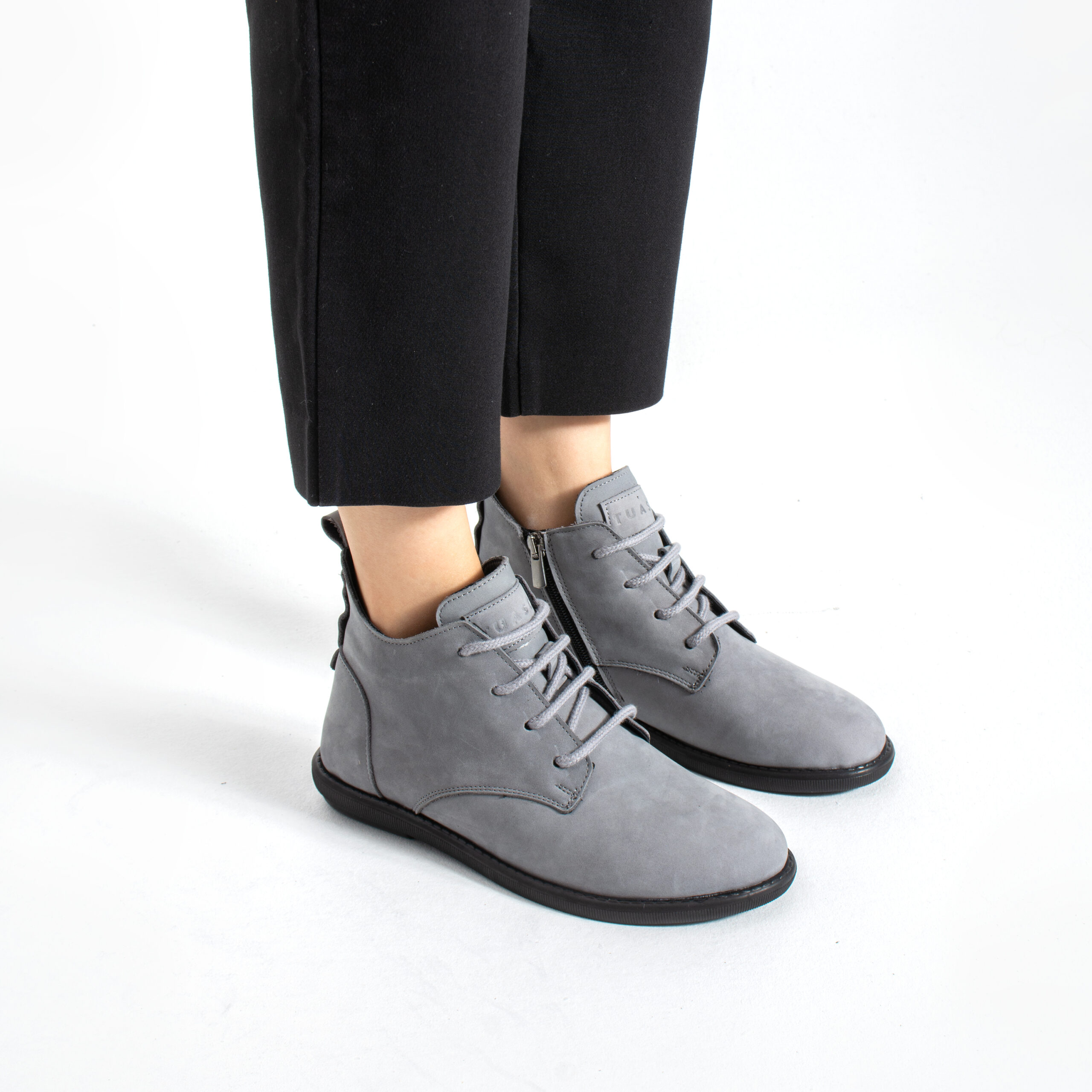 Botines de mujer de nobuk con espuma viscoelástica Botines de mujer Botines de mujer de nobuk con espuma viscoelástica