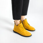 Botines de mujer de nobuk con espuma viscoelástica
