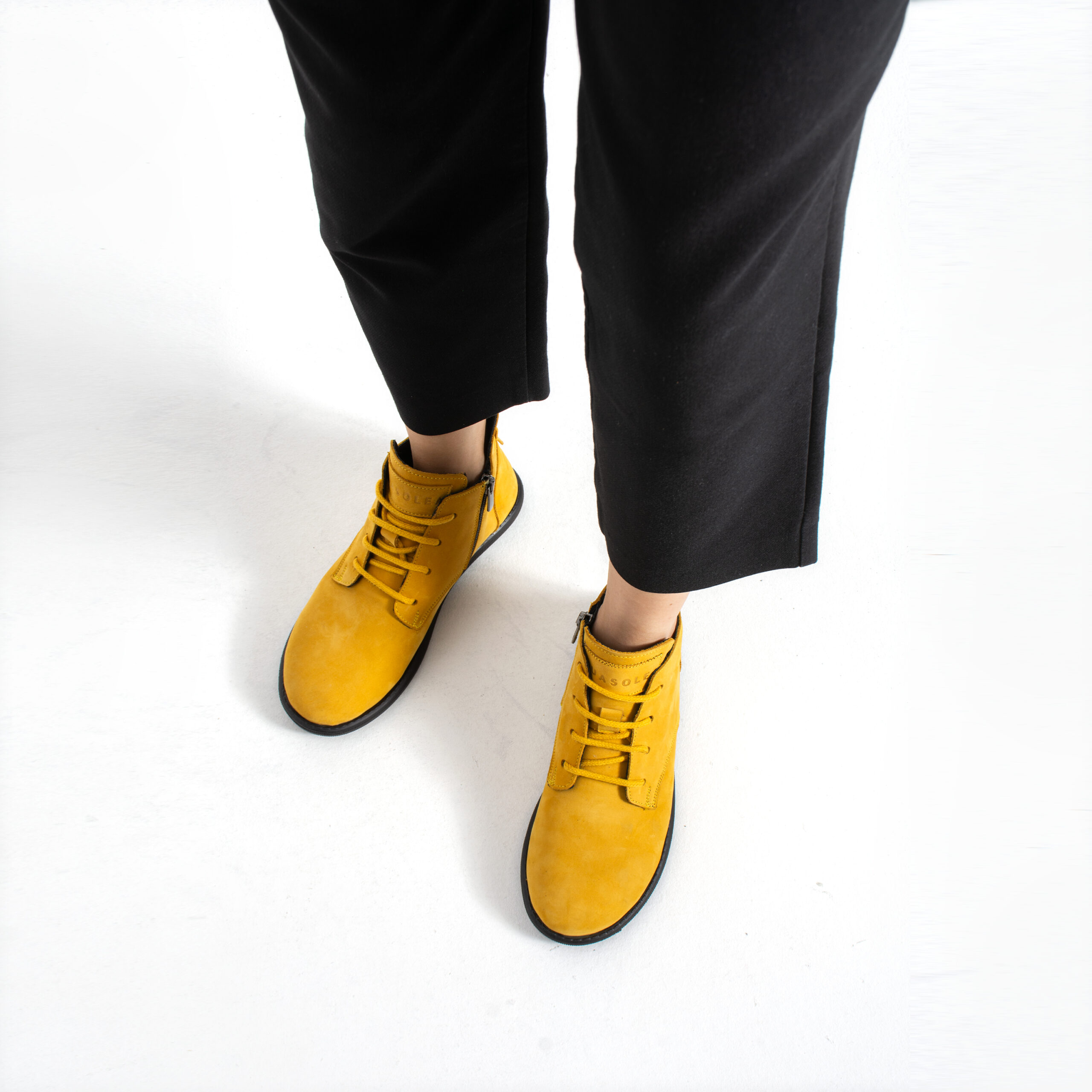 Botines de mujer de nobuk con espuma viscoelástica Botines de mujer 3 Botines de mujer - TSL Memory Nora Ochre