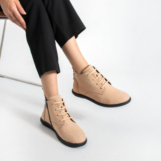 Botines de mujer de nobuk con espuma viscoelástica - Nobuk