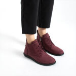 Botines de mujer de nobuk con espuma viscoelástica