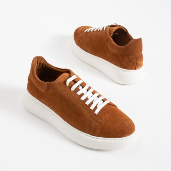 Zapatillas casual para hombre de ante - vista lateral