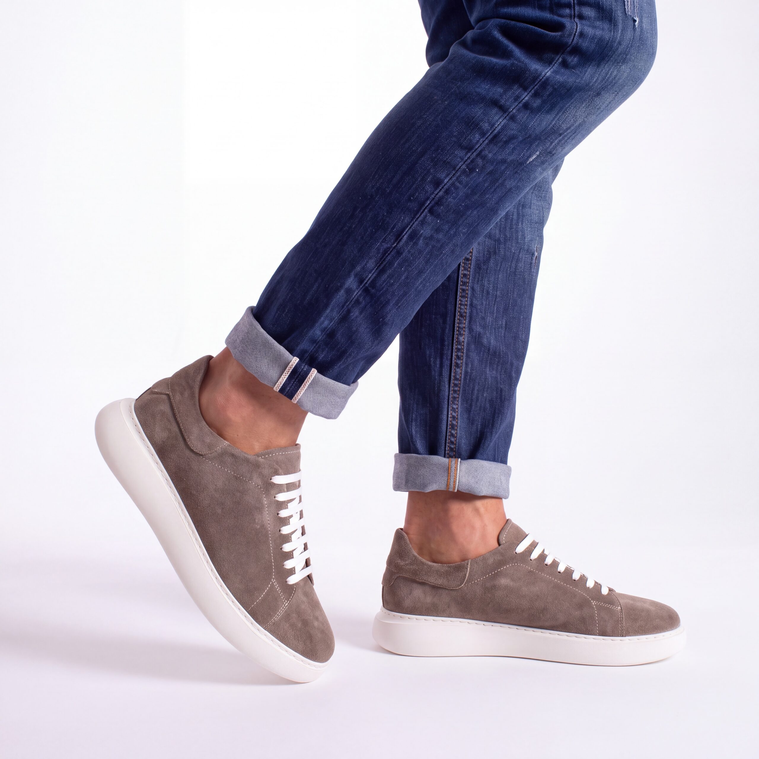 Zapatillas casual para hombre de ante Zapatillas casual para hombre 3 Zapatillas casual para hombre - Zen Taupe Suede
