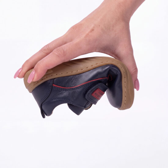 Zapatos barefoot para niños de piel natural - vista superior