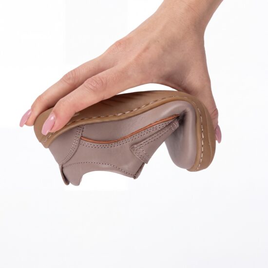 Zapatos barefoot para niños de piel natural - vista superior