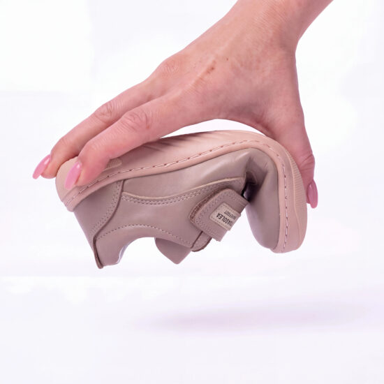 Zapatos barefoot para niños de piel natural - vista superior