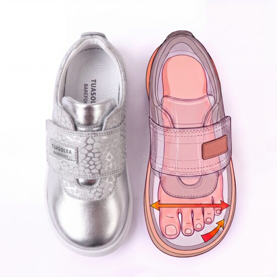 Zapatos barefoot para niños de piel natural - detalle
