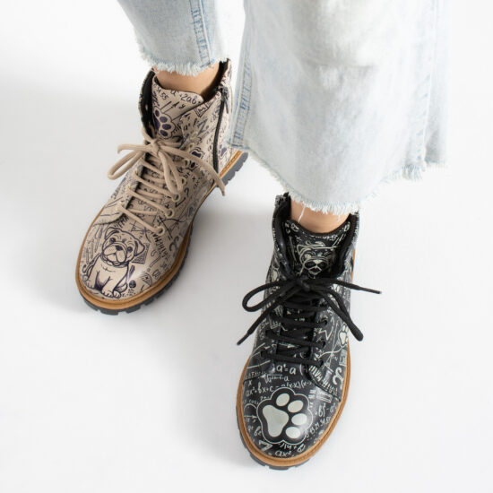 Botas de mujer de piel con estampado colorido Botines de mujer 11 Botines de mujer - TSL Memory Rebel Theory