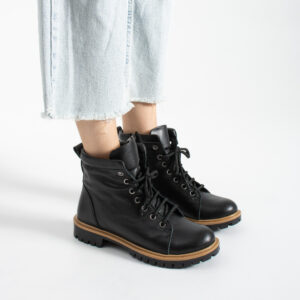 Botas negras de mujer de piel - TSL Memory Rebel Black