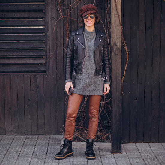 Botas negras de mujer de piel Botines de mujer 9 Botas negras de mujer de piel - Negro