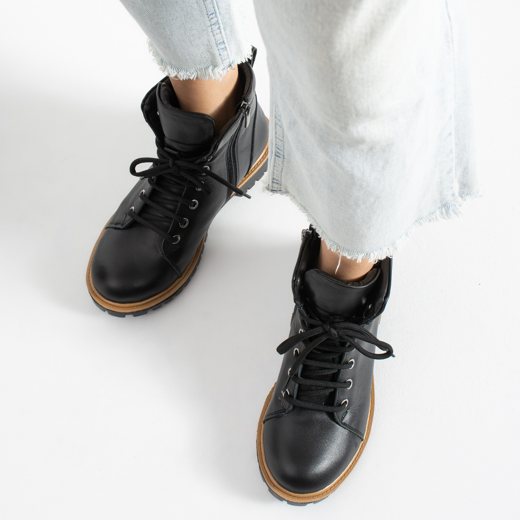 Botas negras de mujer de piel Botines de mujer 3 Botines de mujer - TSL Memory Rebel Black