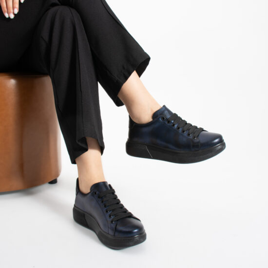 Zapatillas casual de mujer de piel - Piel