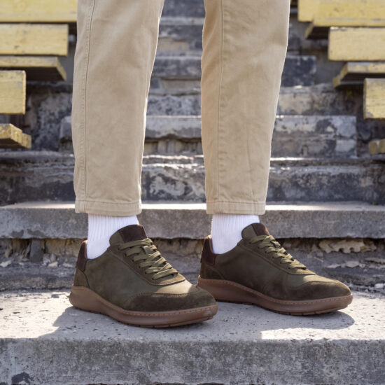Zapatillas casual para hombre - TSL Barefoot Atlas Khaki - 11