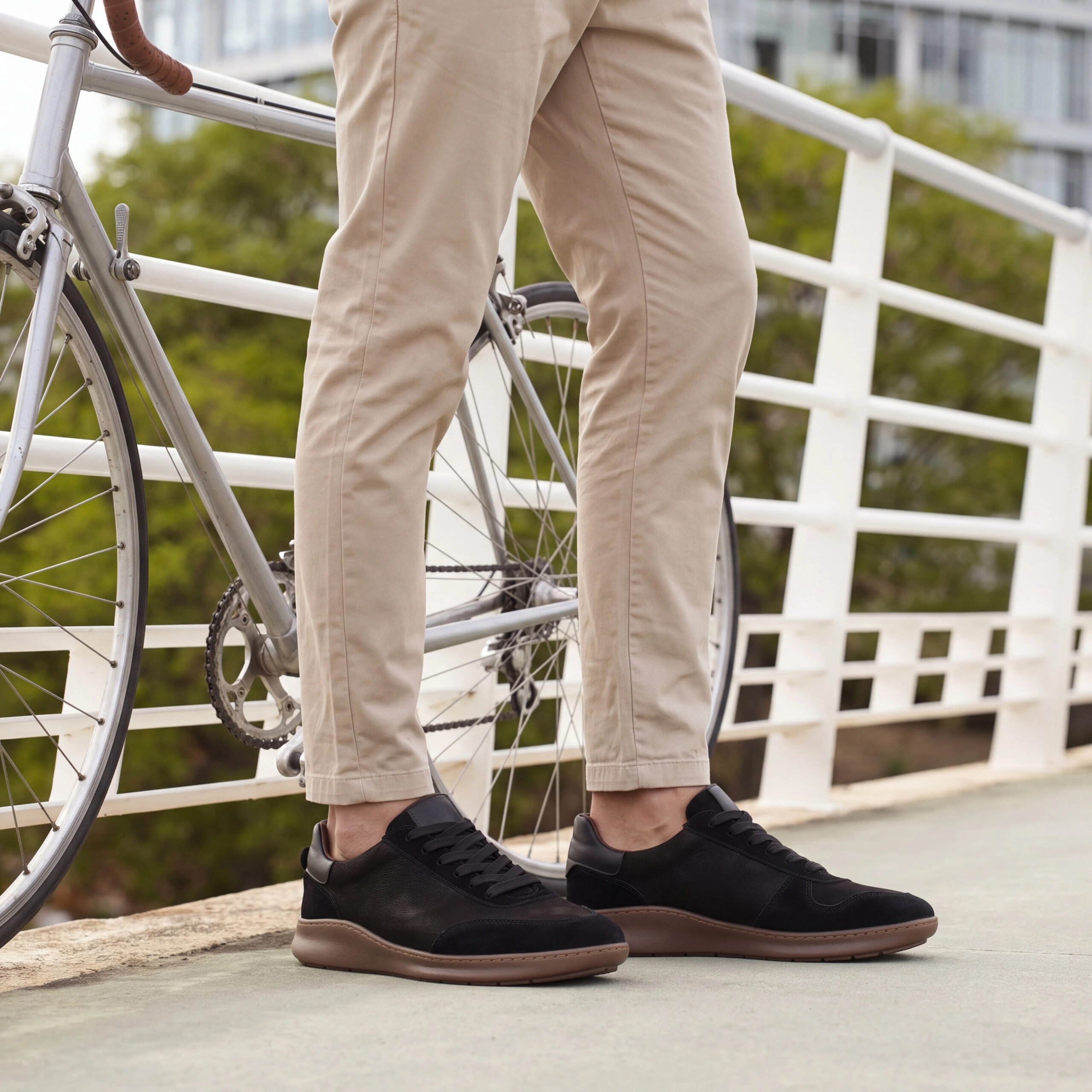 Zapatillas barefoot para hombre de piel natural Zapatillas casual para hombre 10 Zapatillas barefoot para hombre de piel natural - Negro - 10