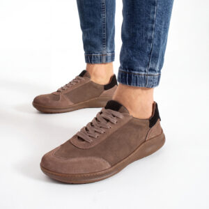 Zapatillas barefoot para hombre de piel natural - TSL Barefoot Atlas Taupe