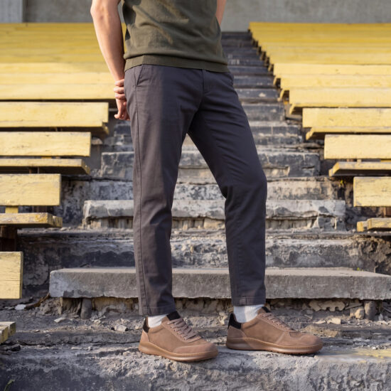 Zapatillas barefoot para hombre de piel natural Zapatillas casual para hombre 12 Zapatillas barefoot para hombre de piel natural - Visón