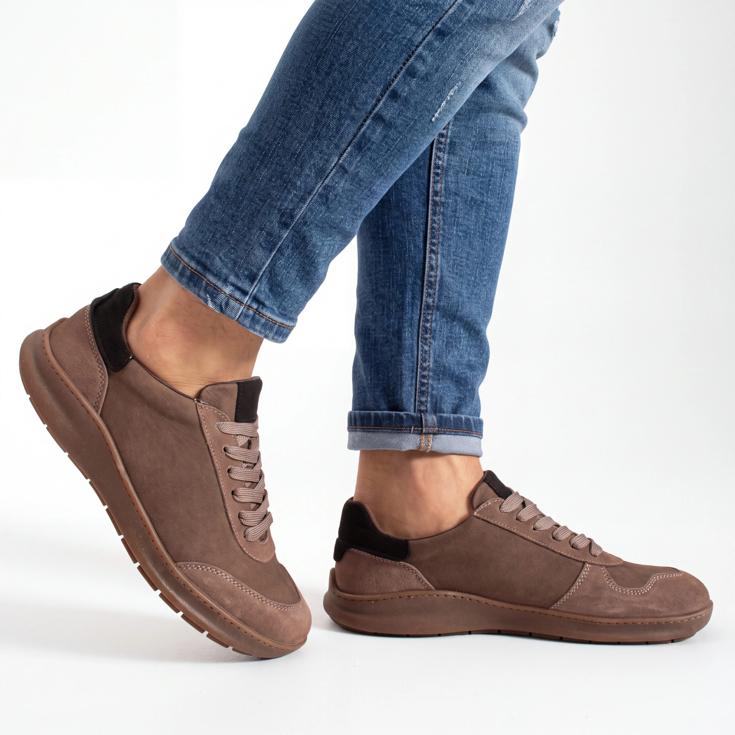 Zapatillas barefoot para hombre de piel natural Zapatillas casual para hombre 4 Zapatillas barefoot para hombre de piel natural - Nobuk