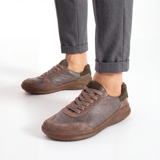 Zapatillas barefoot para hombre de piel natural - TSL Barefoot Atlas Grey